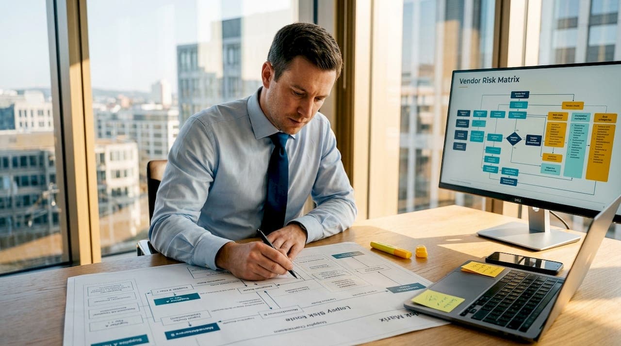 Compliance manager mapping supply chain process